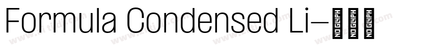 Formula Condensed Li字体转换